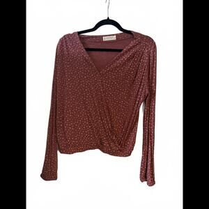 Lucky Brand Women's Floral Wrap Top - Size M
